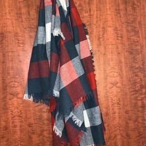 Plaid Blanket Scarf